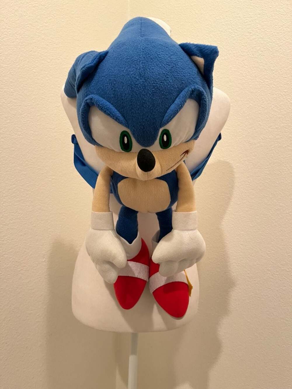 Sonic the Hedgehog Plush Backpack Sega Blue Stuffed Animal
